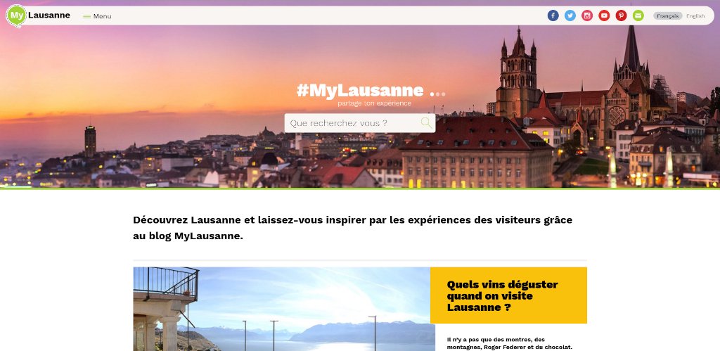 MyLausanne homepage